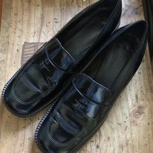 Genuine Leather Penny Loafers